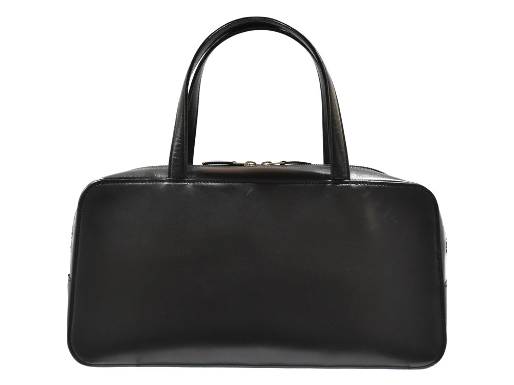 Burberry Boston Check black leather handbag Nova Black